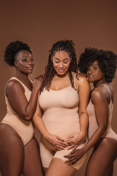 istock Black female body positivity for three friends 1485683795
