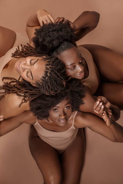istock Black female body positivity for three friends 1485683938