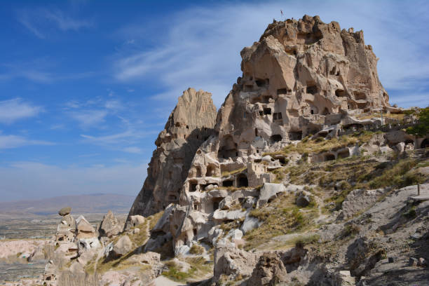 Uchisar Castle stock photo