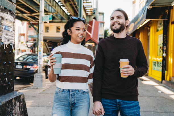 istock A millennial couple is walking together in Brooklyn 1485704091