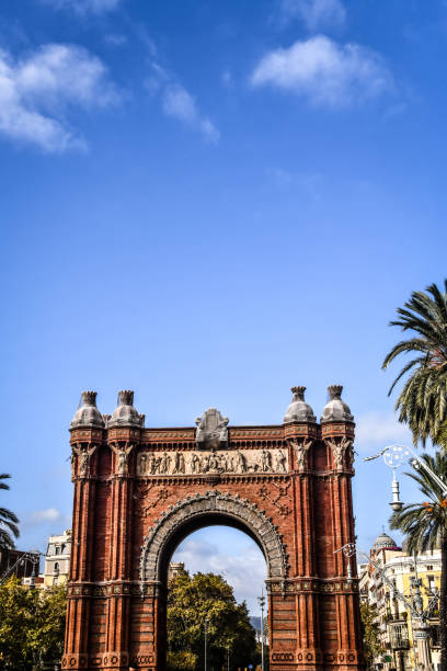 istock Front View of Arco de Triunfo de Barcelona, Spain 1485704390