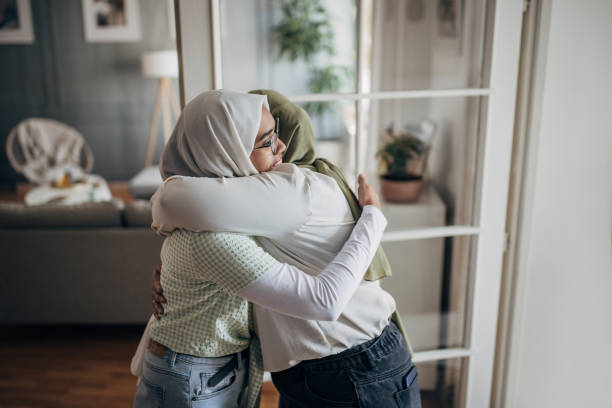 istock Women friends hug 1485710543