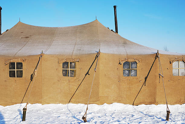 istock military tent with frozen windows 148572072