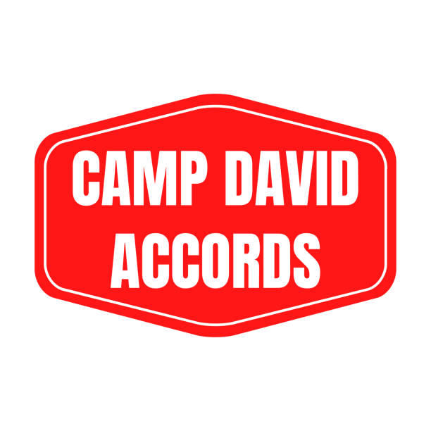 ilustrações de stock, clip art, desenhos animados e ícones de camp david accords symbol icon - accords