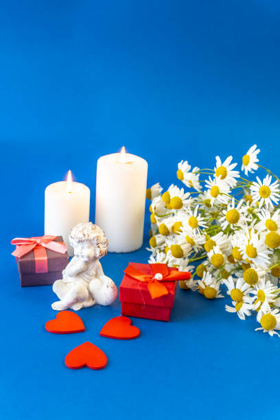 istock Flat lay with copy space  for the wedding, birthday, party or other celebration. 1485730005