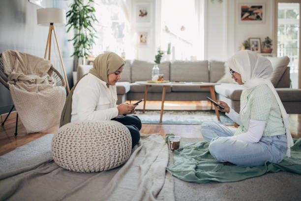 istock Modern Indian women using phones 1485730743