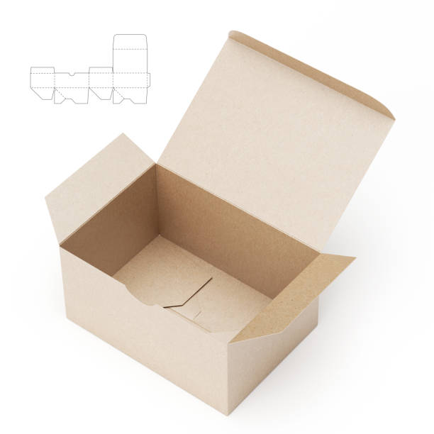 istock Retail Stotage Box with Blueprint Drawing 1485739761