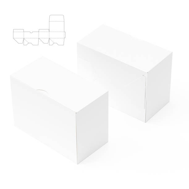 istock Retail Stotage Box with Blueprint Drawing 1485739776
