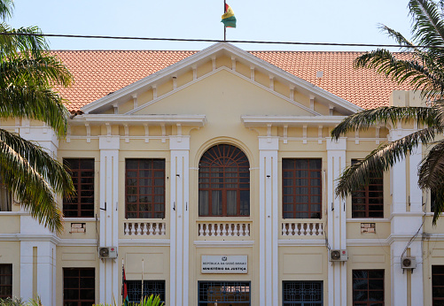 Bissau, Guinea-Bissau: Ministry of Justice - colonial building on Amilcar Cabral Avenue (former Republic Avenue)