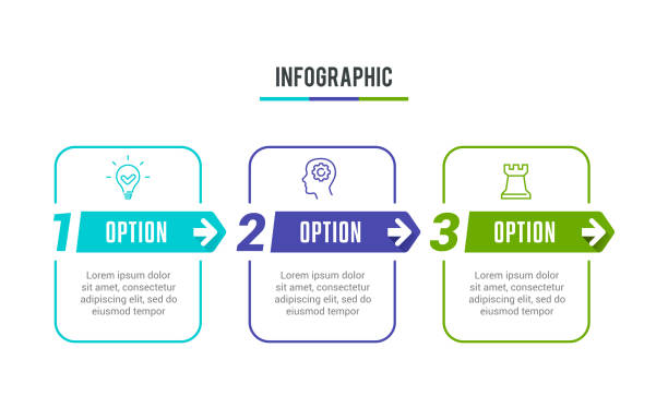 satz von infografik-element - stufen stock-grafiken, -clipart, -cartoons und -symbole