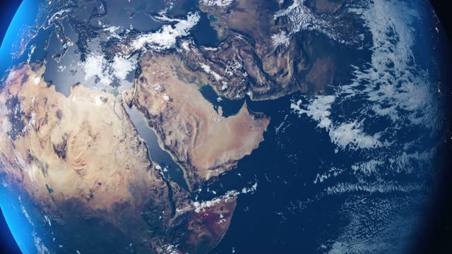 Earth Zoom in to Middle East