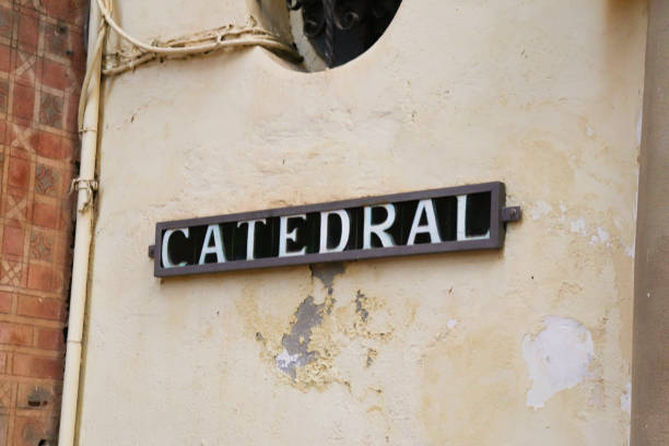 istock A Sign outside Granada Cathedral that says 