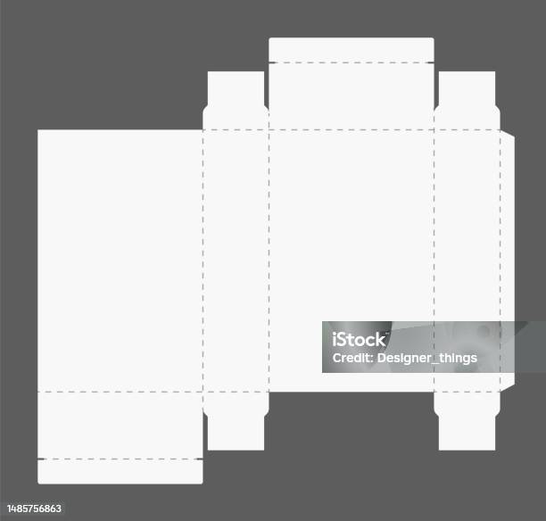 Layout Box Cut Box Cut Model Package Template Layout For New Design Paper Rectangular ...