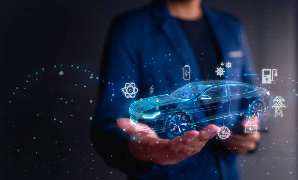 istock Electric car with advanced technology offers a green future, using renewable energy for eco-friendly transportation, recharge at charging stations, and promoting clean driving alternatives. 1485763562