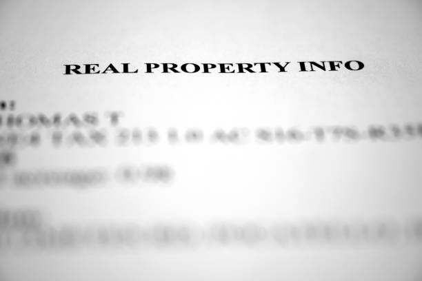istock Real Property Info Document Deed for Real Estate Land 1485764318
