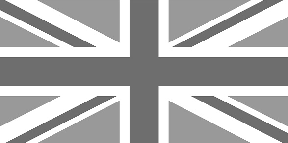 Grey and depressed British Flag.