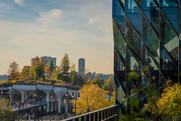 High Line view of Little Island NYC