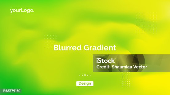 istock Abstract blurred gradient fluid vector background design wallpaper template with dynamic color, waves, and geometric shape 1485779160