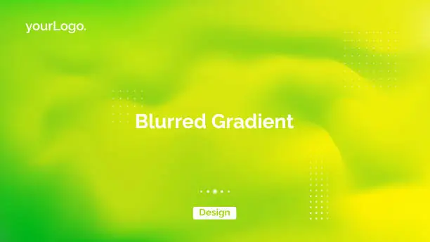 Vector illustration of Abstract blurred gradient fluid vector background design wallpaper template with dynamic color, waves, and geometric shape