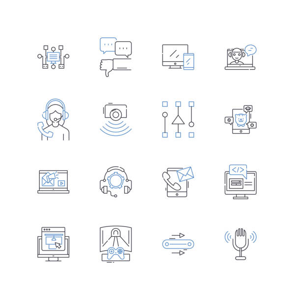 Sonic design line icons collection. Velocity, Spin, Sonic boom, Energy, Design, Movement, Sound vector and linear illustration. Supersonic,Speed,Vibrancy outline signs set Sonic design outline icons collection. Velocity, Spin, Sonic boom, Energy, Design, Movement, Sound vector and illustration concept set. Speed,Vibrancy linear signs and symbols plane sonic stock illustrations