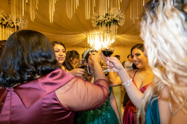 istock Young people making a toast to their next professional life 1485801069