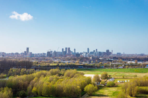 istock The Hague Skyline from a country mile 1485803879