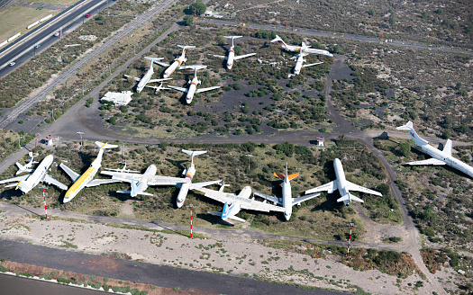 Boneyard overview at Mexico City International Airport