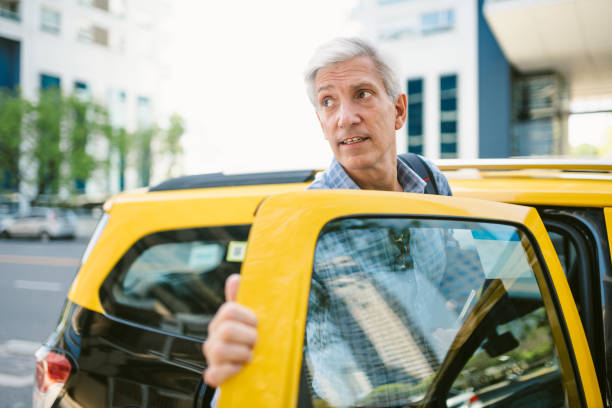 istock Businessman Taxi ride 1485815009