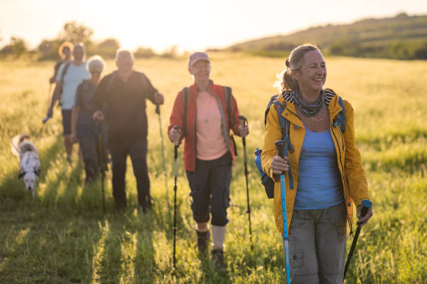 istock Small group of people walking 1485815635
