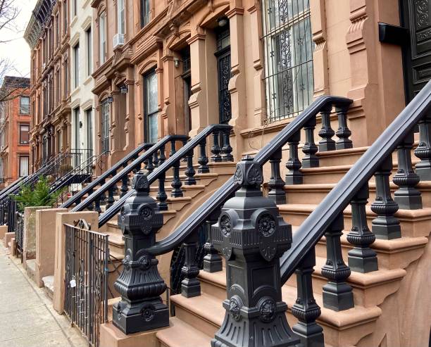 istock Row of historic Harlem brownstones 1485815832