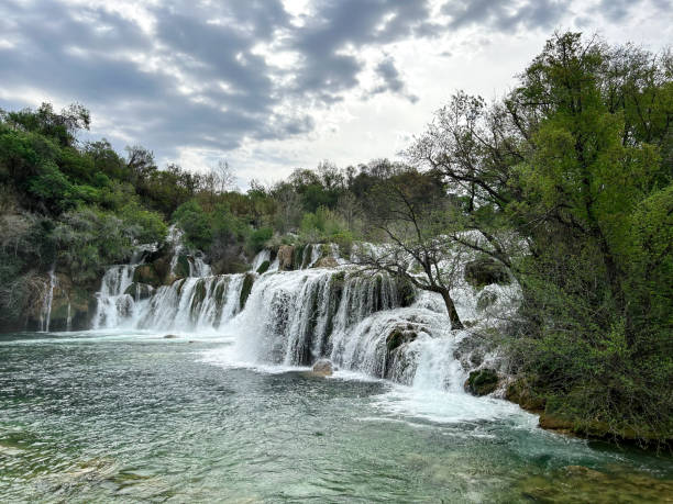 istock Waterfall in Krka National Park 1485815934