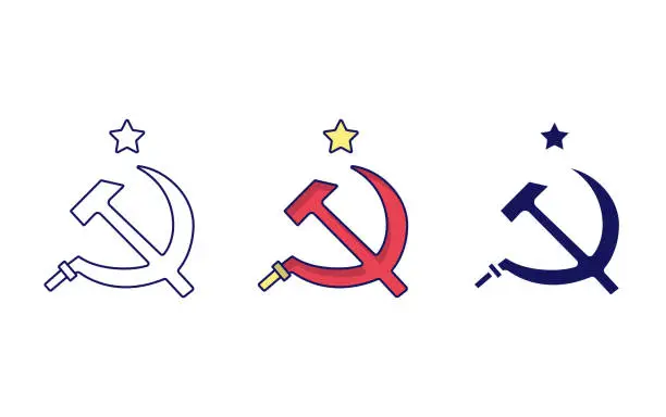 Vector illustration of Communism vector icon