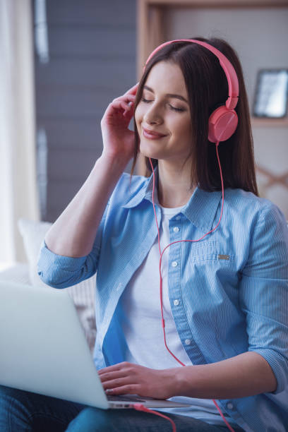 istock Beautiful young woman at home 1485828213