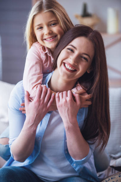 istock Mom and daughter at home 1485828282