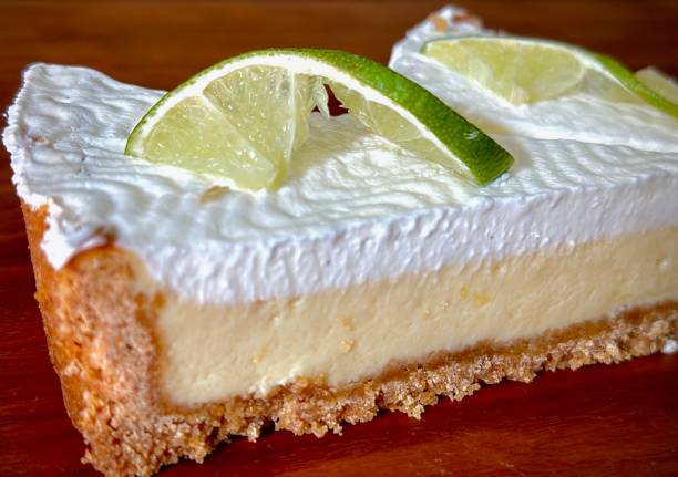 istock Slice of Key Lime Pie with Whipped Cream 1485832670
