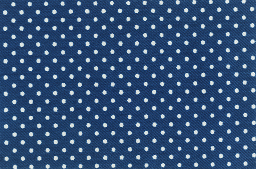 Pastel blue polka dot fabric background for baby, high detailed