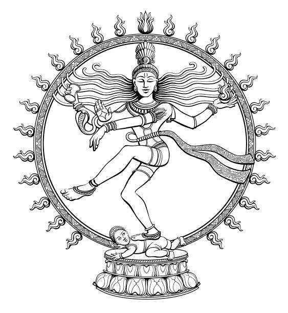 Shiva Nataraja vector art illustration