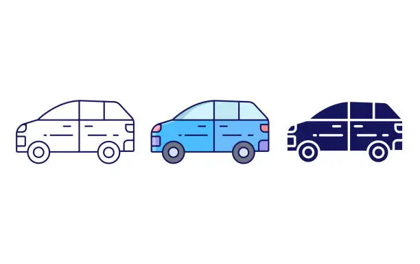 Vector illustration of Car vector icon