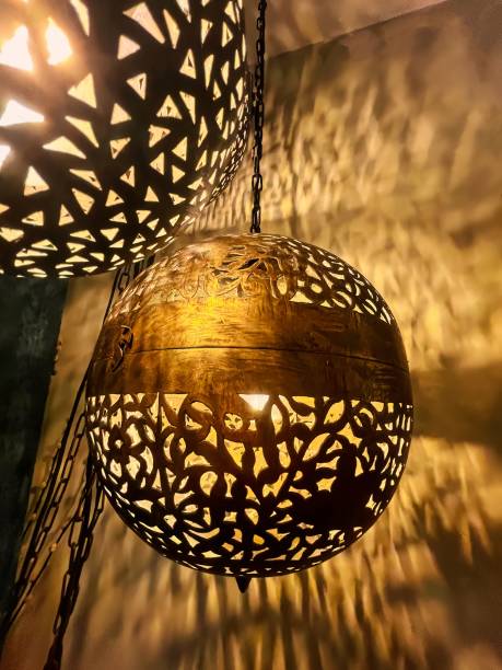 persian or morrocan lamp decoration and reflections