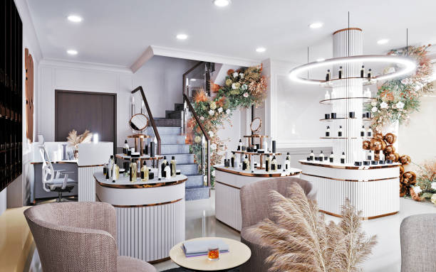 istock Cosmetics and body care shop, 3d rendering 1485863876