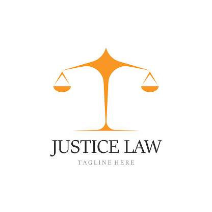 justice law  Template vector illustration design