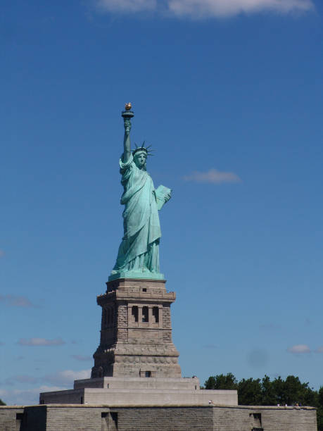 istock Statue of liberty on a sunny day NYC 1485871361