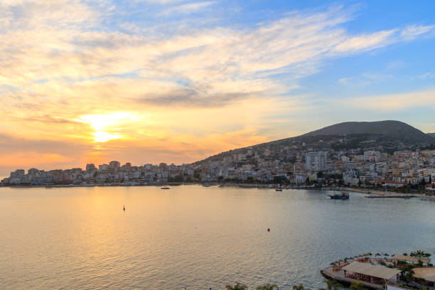 istock Saranda, sea town in Albania 1485873635