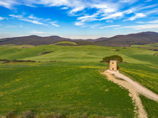 istock Bibbona old Mill in Tuscany from drone 1485875016
