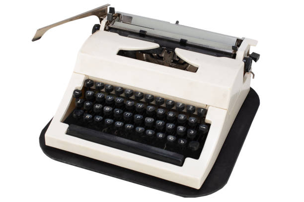 istock White typewriter with cyrillic keyboard layout USSR era isolated on white 1485889423