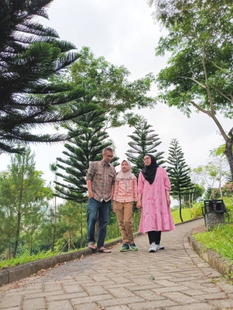 istock Family is walking on the hill. 1485889921