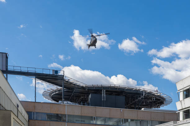 Charleston, New Zealand, October 3, 2024, A helicopter prepares to carry 1080 poison over areas of native bush near Charleston, New Zealand in a program to kill pests such as rats, stoats and possums.