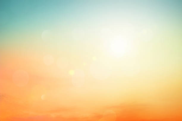 istock Relaxing outdoors vacation landscape concept: Abstract blurred sunlight beach colorful blurred bokeh background with retro effect autumn sunset sky have blue bright, white, and color orange calm. 1485897740