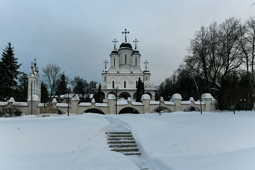 Church of the Transfiguration of the Savior in the village of Bolshiye Vyazyomy in Moscow, Russia