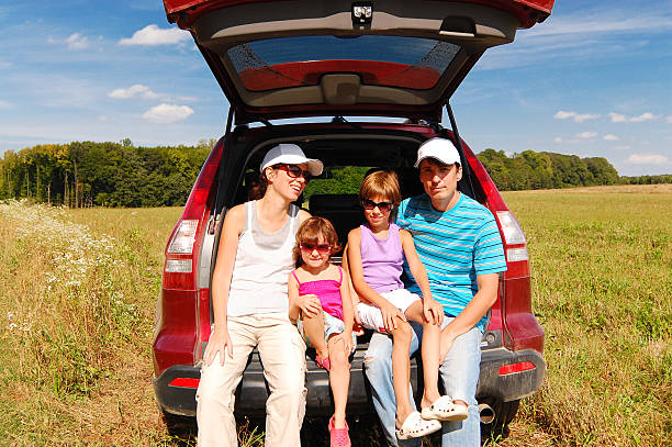 istock Family car trip on summer vacation 148591765